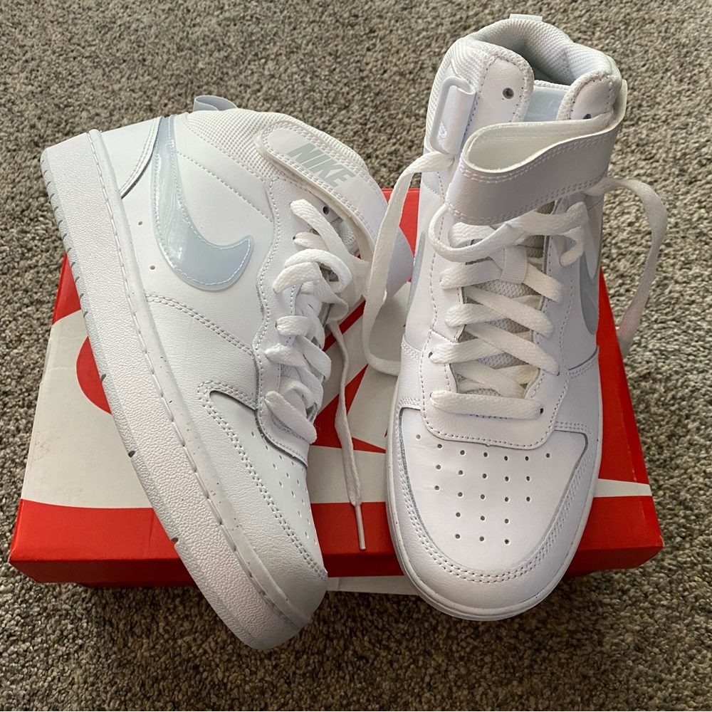 Nike court borough mid sneakers. Brand new.